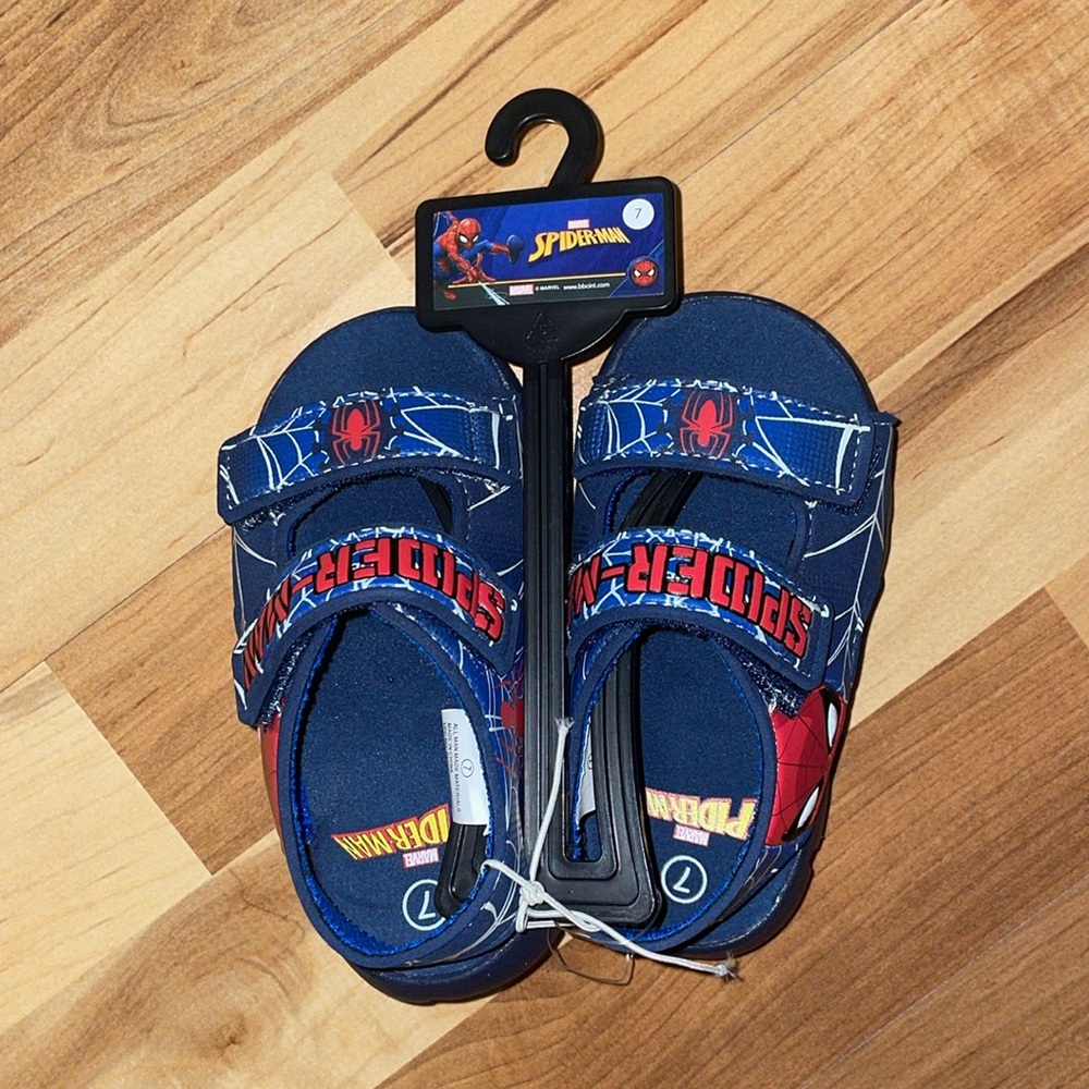Marvel Spider-Man Sandals - Boys Size 7
